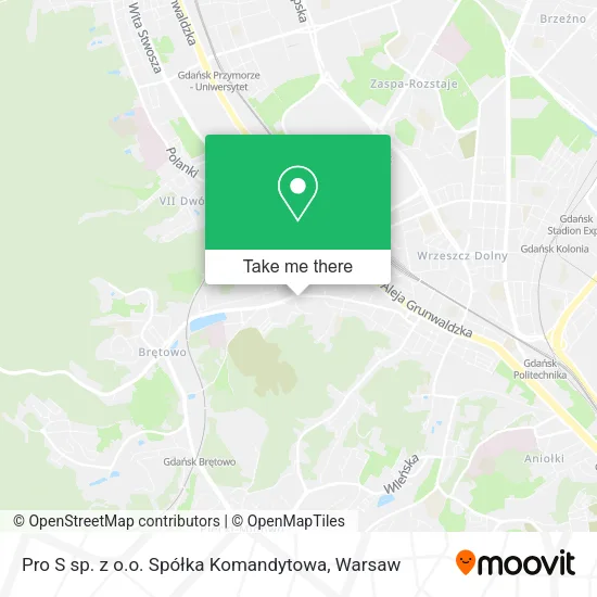 Pro S sp. z o.o. Spółka Komandytowa map