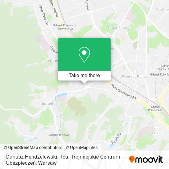Dariusz Hendzelewski. Tcu. Trójmiejskie Centrum Ubezpieczeń map