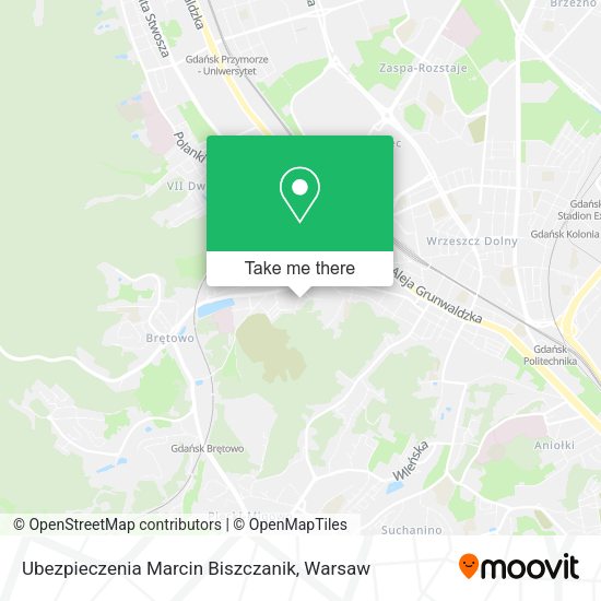 Ubezpieczenia Marcin Biszczanik map