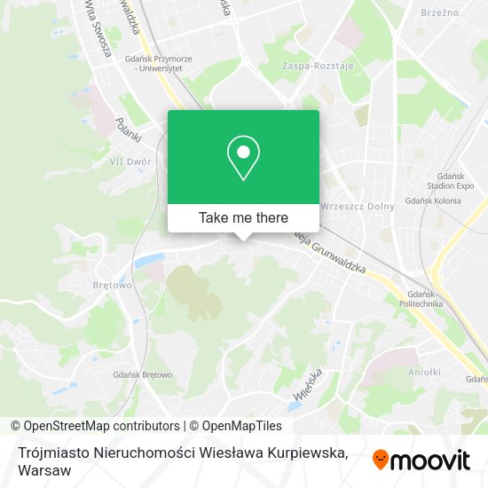 Trójmiasto Nieruchomości Wiesława Kurpiewska map