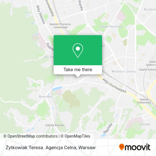 Żytkowiak Teresa. Agencja Celna map