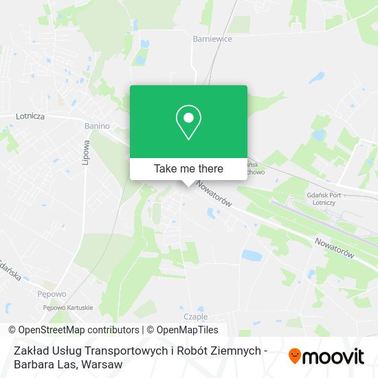 Zakład Usług Transportowych i Robót Ziemnych - Barbara Las map