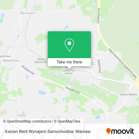 Kaizen Rent Wynajem Samochodów map