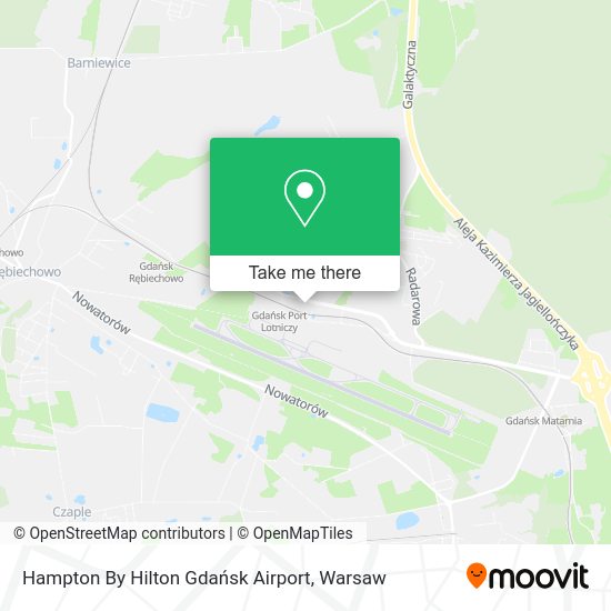 Hampton By Hilton Gdańsk Airport map