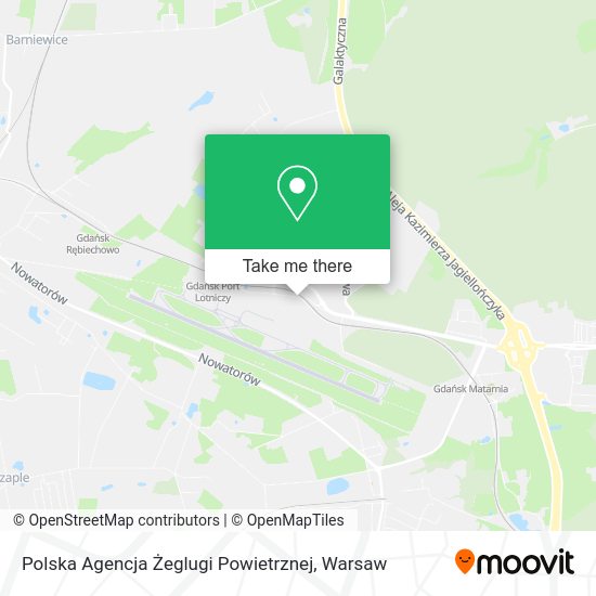 Polska Agencja Żeglugi Powietrznej map