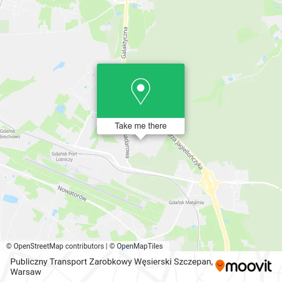 Карта Publiczny Transport Zarobkowy Węsierski Szczepan