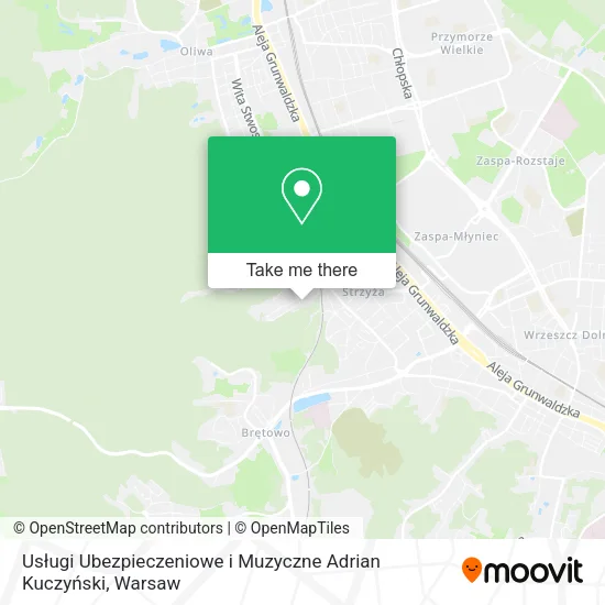 Usługi Ubezpieczeniowe i Muzyczne Adrian Kuczyński map