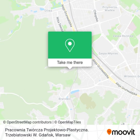 Карта Pracownia Twórcza Projektowo-Plastyczna. Trzebiatowski W. Gdańsk