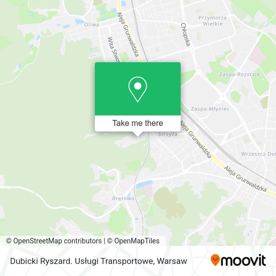 Dubicki Ryszard. Usługi Transportowe map