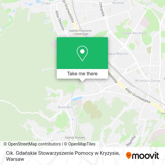 Cik. Gdańskie Stowarzyszenie Pomocy w Kryzysie map