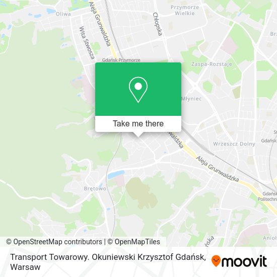 Transport Towarowy. Okuniewski Krzysztof Gdańsk map