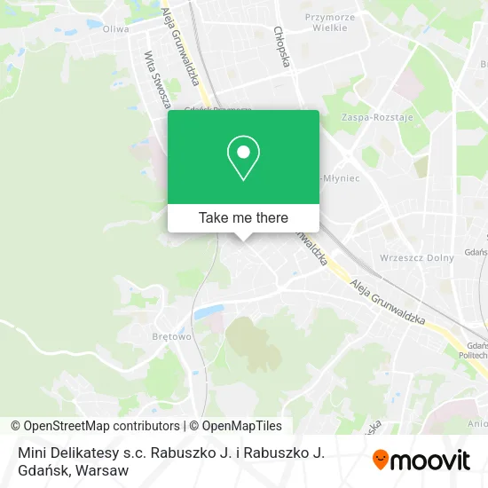 Mini Delikatesy s.c. Rabuszko J. i Rabuszko J. Gdańsk map