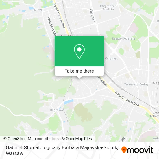 Gabinet Stomatologiczny Barbara Majewska-Siorek map