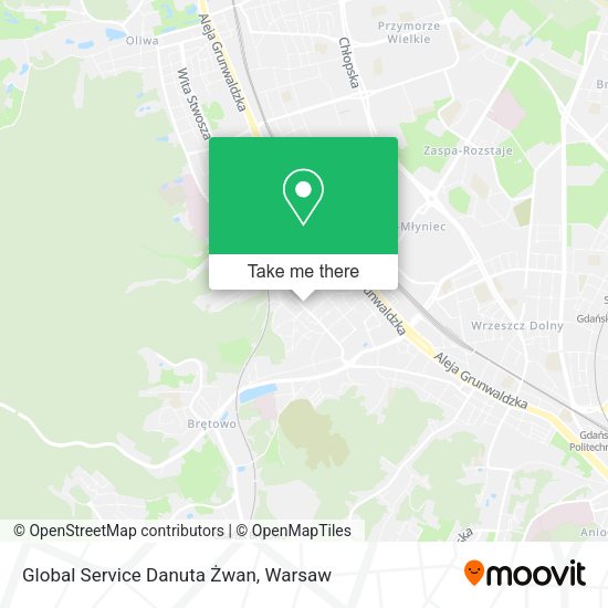 Global Service Danuta Żwan map