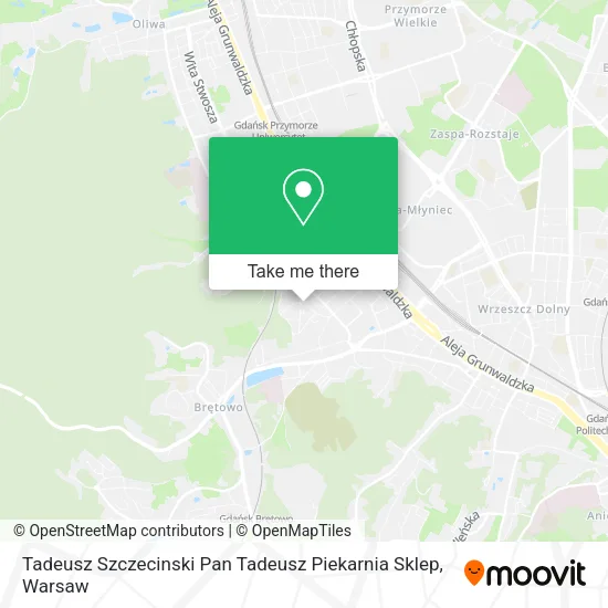 Карта Tadeusz Szczecinski Pan Tadeusz Piekarnia Sklep