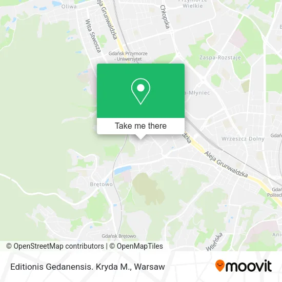 Editionis Gedanensis. Kryda M. map