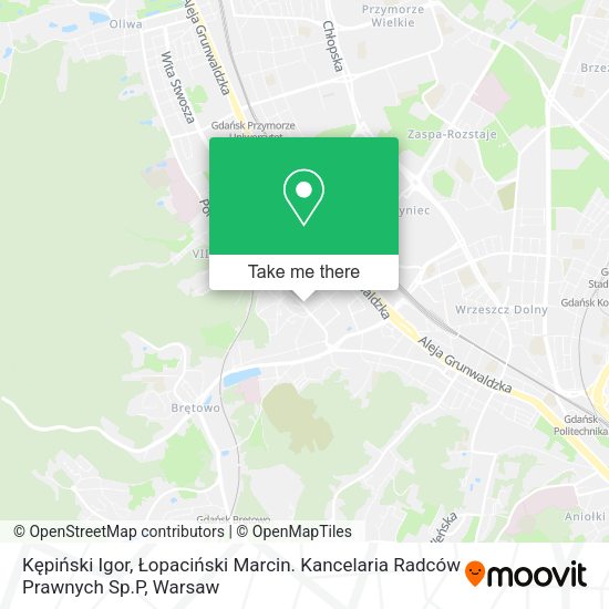 Kępiński Igor, Łopaciński Marcin. Kancelaria Radców Prawnych Sp.P map