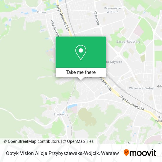 Optyk Vision Alicja Przybyszewska-Wójcik map