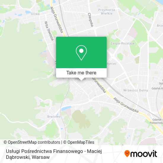 Usługi Pośrednictwa Finansowego - Maciej Dąbrowski map