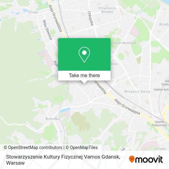 Stowarzyszenie Kultury Fizycznej Vamos Gdansk map