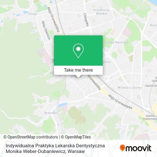 Indywidualna Praktyka Lekarska Dentystyczna Monika Weber-Dubaniewicz map