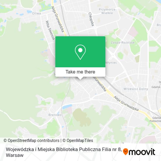 Wojewódzka i Miejska Biblioteka Publiczna Filia nr 8 map