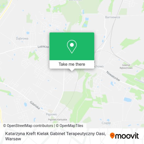 Katarzyna Kreft Kielak Gabinet Terapeutyczny Oasi map