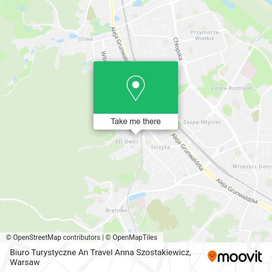 Biuro Turystyczne An Travel Anna Szostakiewicz map