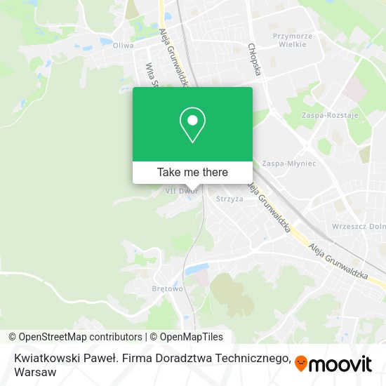 Kwiatkowski Paweł. Firma Doradztwa Technicznego map