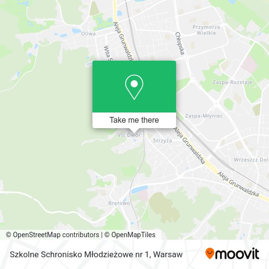 Szkolne Schronisko Młodzieżowe nr 1 map