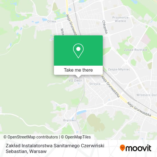 Zakład Instalatorstwa Sanitarnego Czerwiński Sebastian map