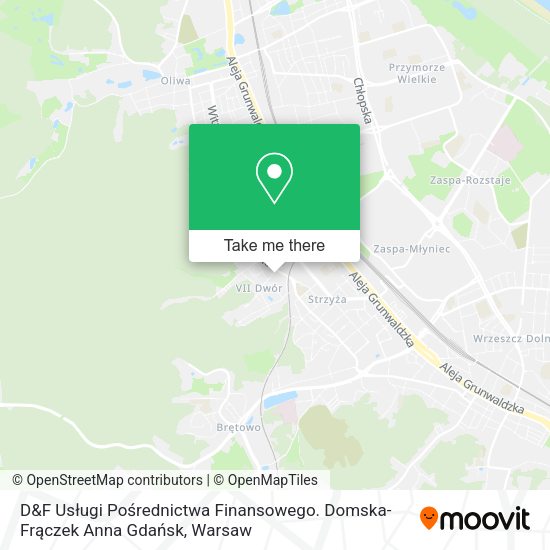 D&F Usługi Pośrednictwa Finansowego. Domska-Frączek Anna Gdańsk map