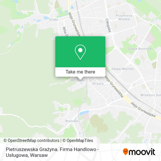 Pietruszewska Grażyna. Firma Handlowo - Usługowa map