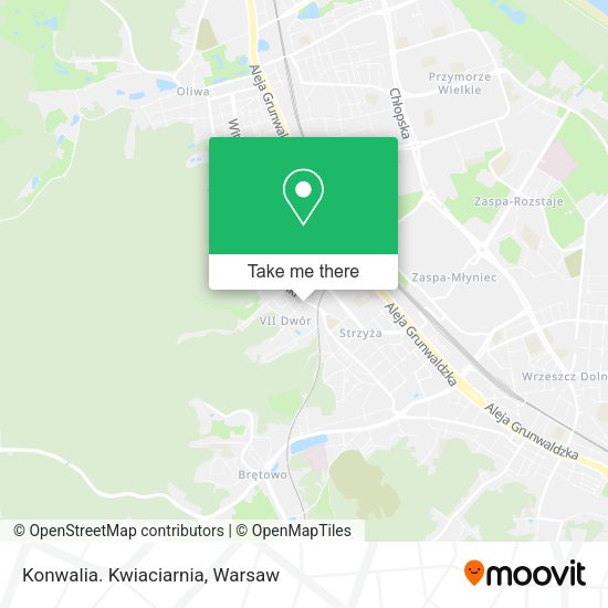 Konwalia. Kwiaciarnia map