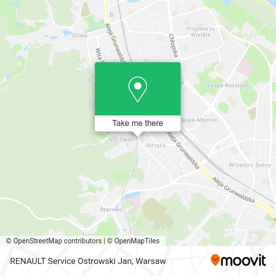 RENAULT Service Ostrowski Jan map