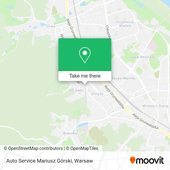 Auto Service Mariusz Górski map