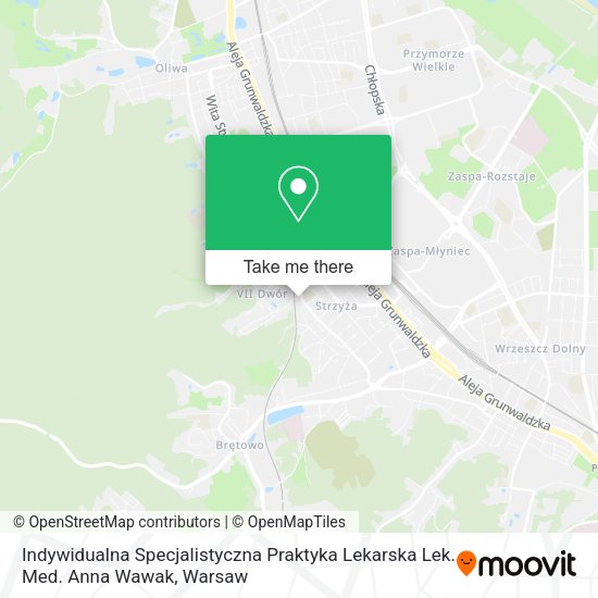 Indywidualna Specjalistyczna Praktyka Lekarska Lek. Med. Anna Wawak map