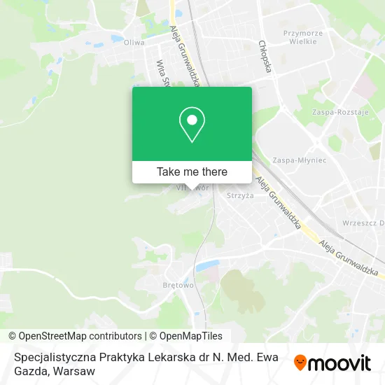 Specjalistyczna Praktyka Lekarska dr N. Med. Ewa Gazda map