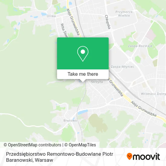 Карта Przedsiębiorstwo Remontowo-Budowlane Piotr Baranowski