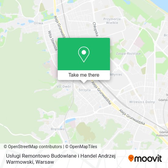 Usługi Remontowo Budowlane i Handel Andrzej Warmowski map