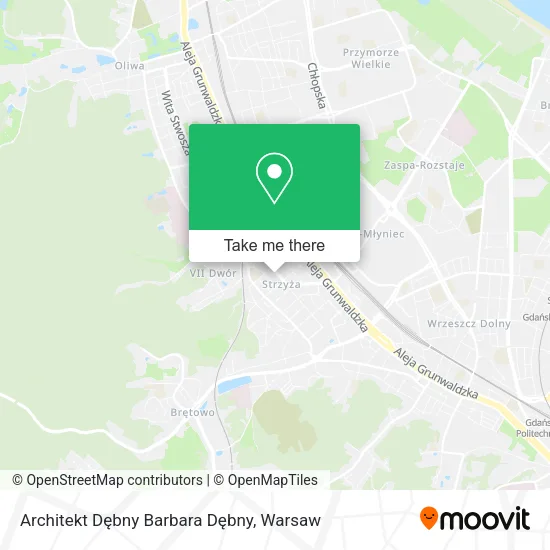 Architekt Dębny Barbara Dębny map