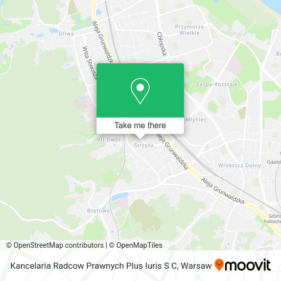 Kancelaria Radcow Prawnych Plus Iuris S C map