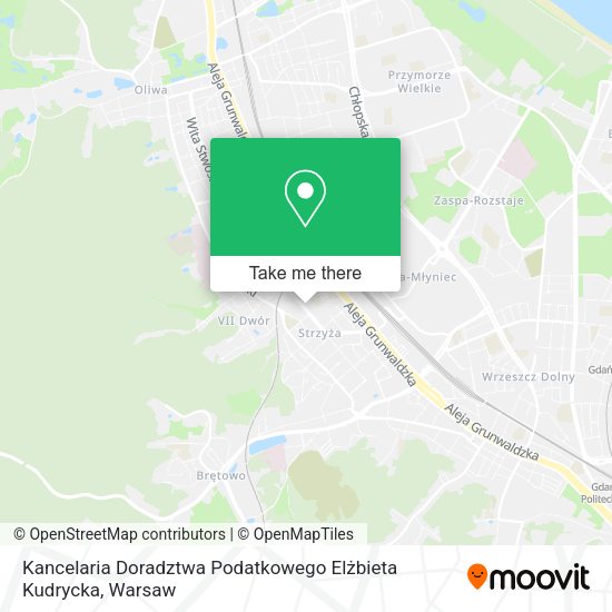 Карта Kancelaria Doradztwa Podatkowego Elżbieta Kudrycka