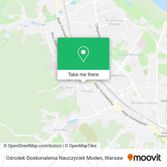 Ośrodek Doskonalenia Nauczycieli Moden map