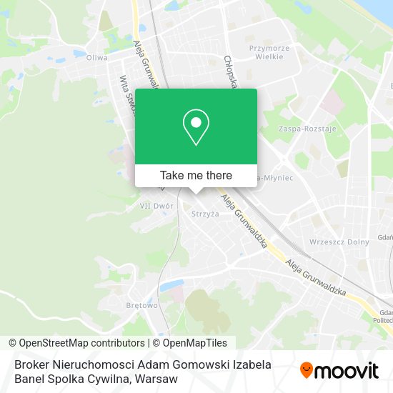 Broker Nieruchomosci Adam Gomowski Izabela Banel Spolka Cywilna map