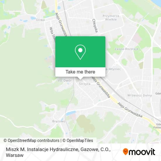 Miszk M. Instalacje Hydrauliczne, Gazowe, C.O. map