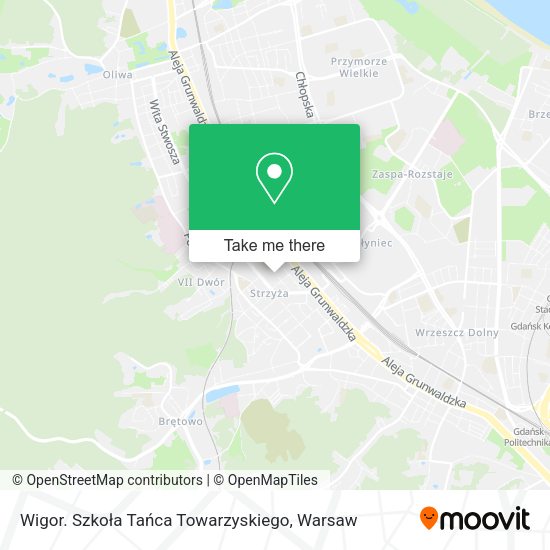 Wigor. Szkoła Tańca Towarzyskiego map