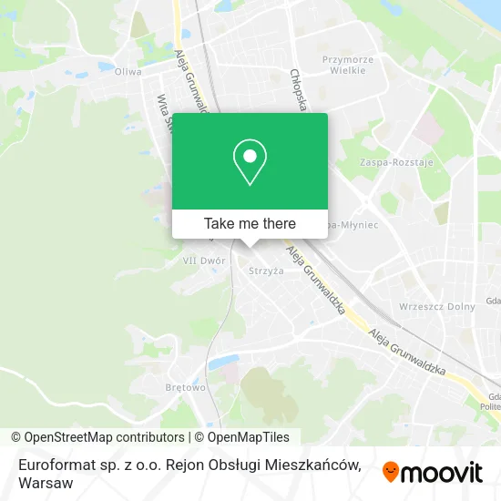 Euroformat sp. z o.o. Rejon Obsługi Mieszkańców map