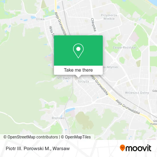 Piotr III. Porowski M. map