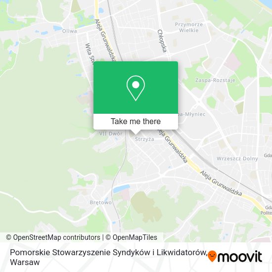 Pomorskie Stowarzyszenie Syndyków i Likwidatorów map